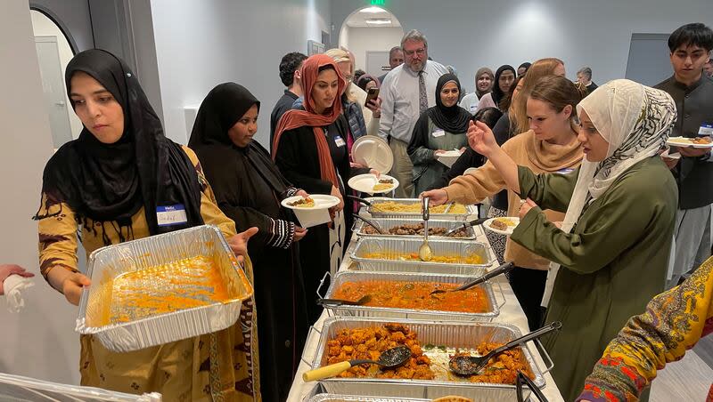 The Utah Islamic Center in West Jordan hosted an interfaith dinner to break Ramadan on Sunday. Ramadan started the evening of March 10 and goes until April 9.