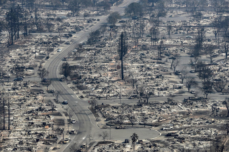 Wildfires destroy homes