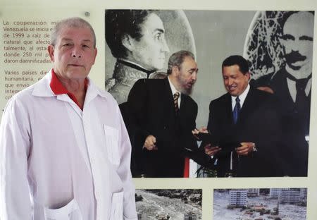 Cuban doctor Leonardo Fernandez, 63, who departs tomorrow for Liberia posses for a picture in Havana October 21, 2014. REUTERS/Enrique De La Osa