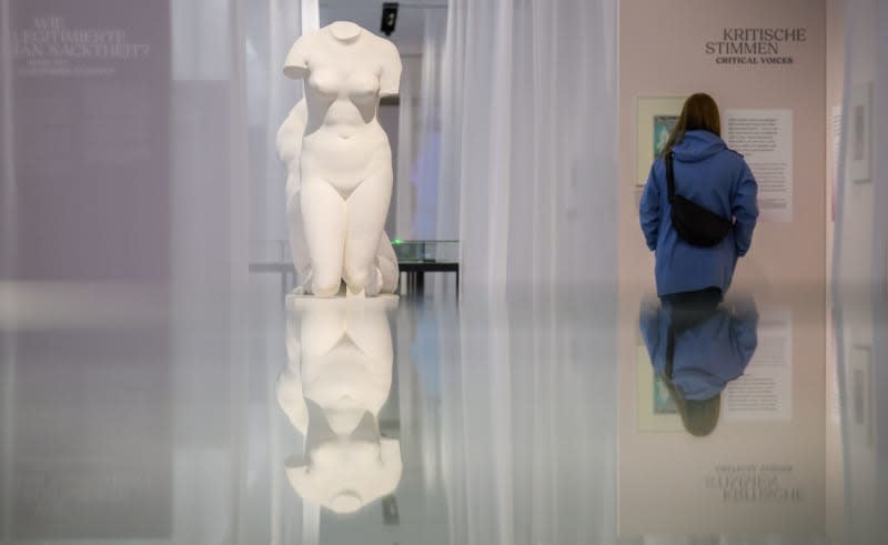 A torso of Aphrodite on display in the special exhibition "Among the Naked. Nudism 1890 to 1970" at Hanover's Museum Schloss Herrenhausen. Julian Stratenschulte/dpa