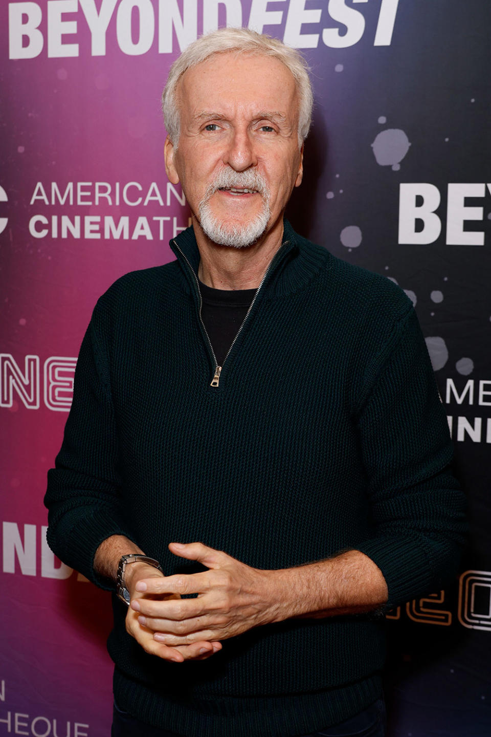 James Cameron attends "The Abyss" screening during 2023 Beyond Fest at Regency Village Theatre on September 27, 2023 in Los Angeles, California.