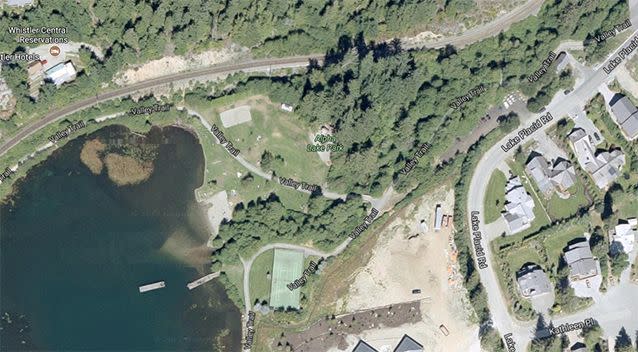 A personal item belonging to the Australian was found at Alpha Lake Park. Source: Google Maps