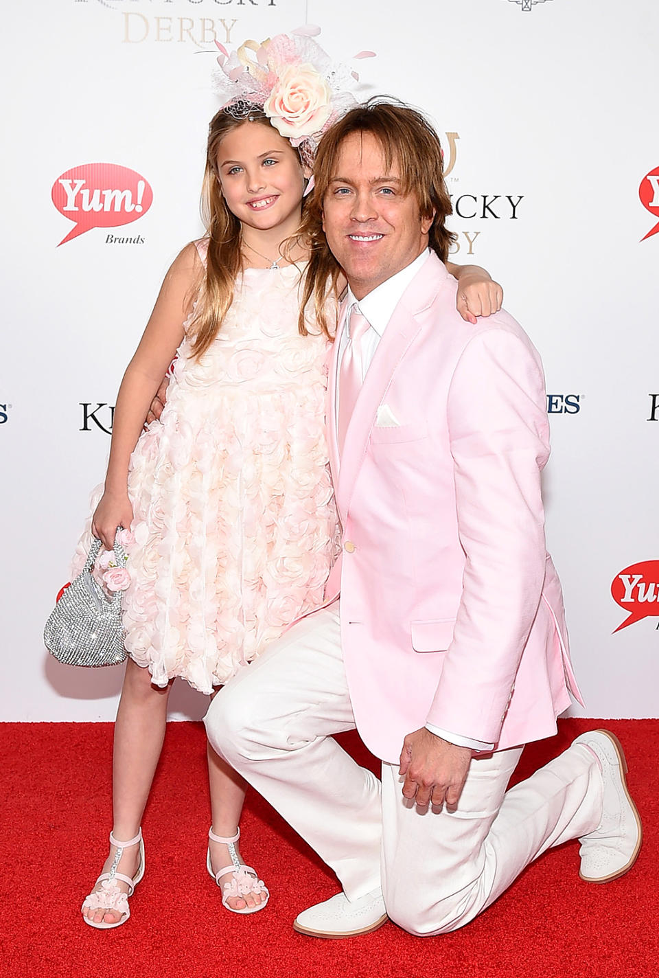 Dannielynn and Larry Birkhead are pretty in pink