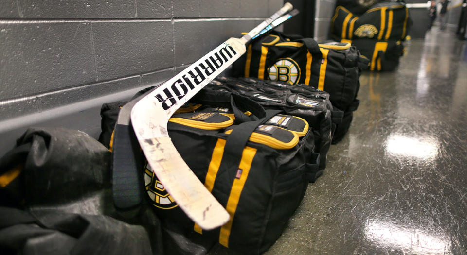 The Boston Bruins packed up their gear on Friday. (Getty)
