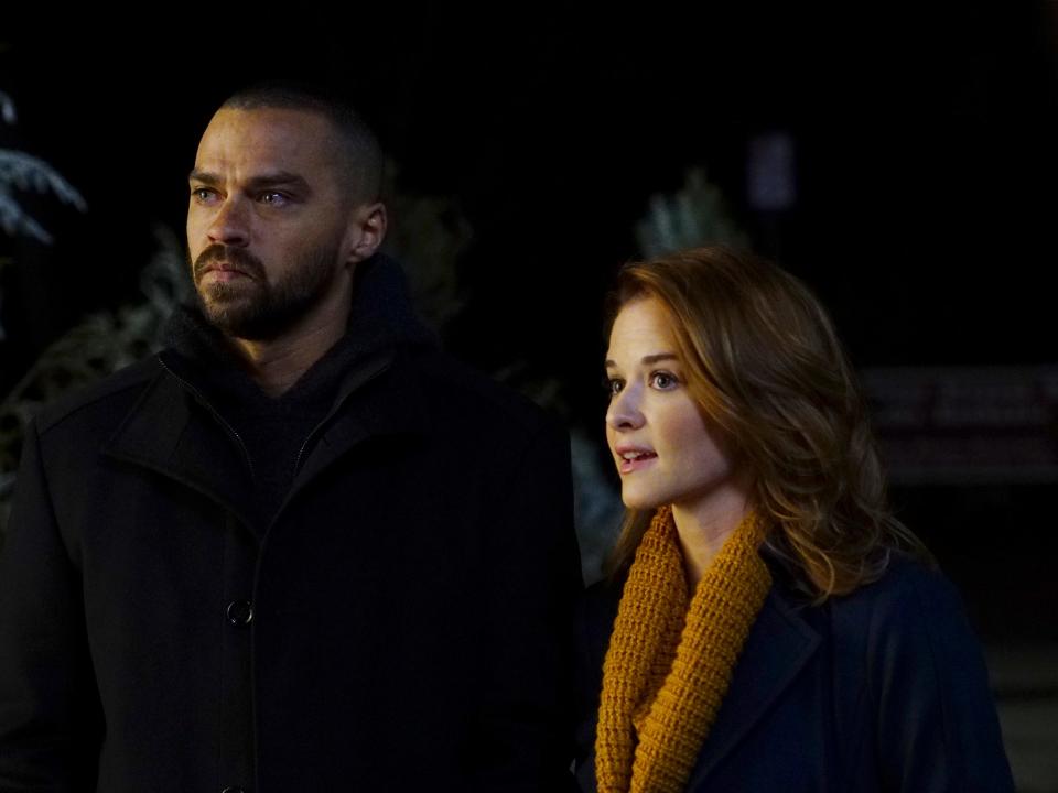 Jesse Williams and Sarah Drew