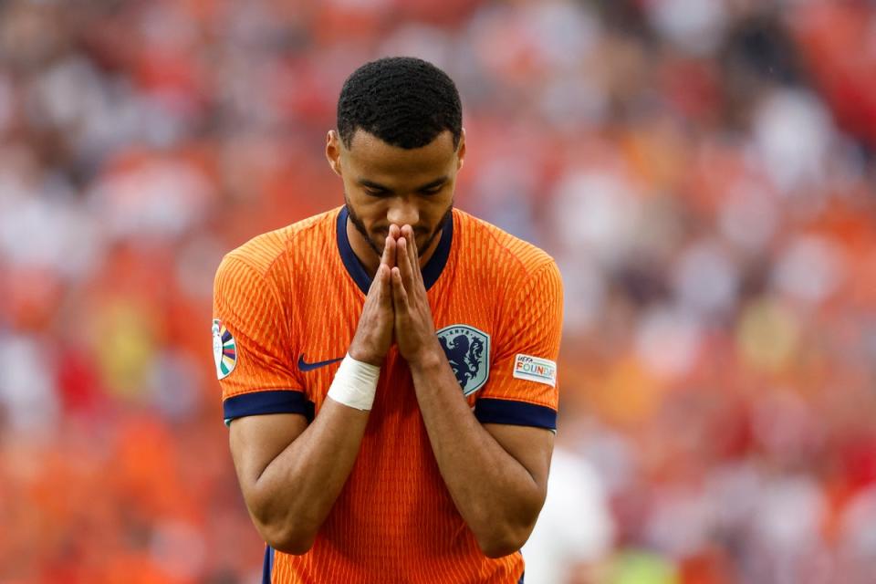 Cody Gakpo is the Netherlands’ leading goalscorer at Euro 2024. (AFP via Getty Images)