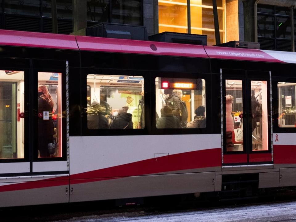 Calgary police say a man was attacked on the CTrain on Wednesday after the train left City Hall station around 6:15 a.m. (Ose Irete/CBC - image credit)