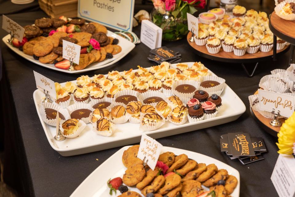 Old Europe Pastries' spread of desserts at Taste of Asheville.