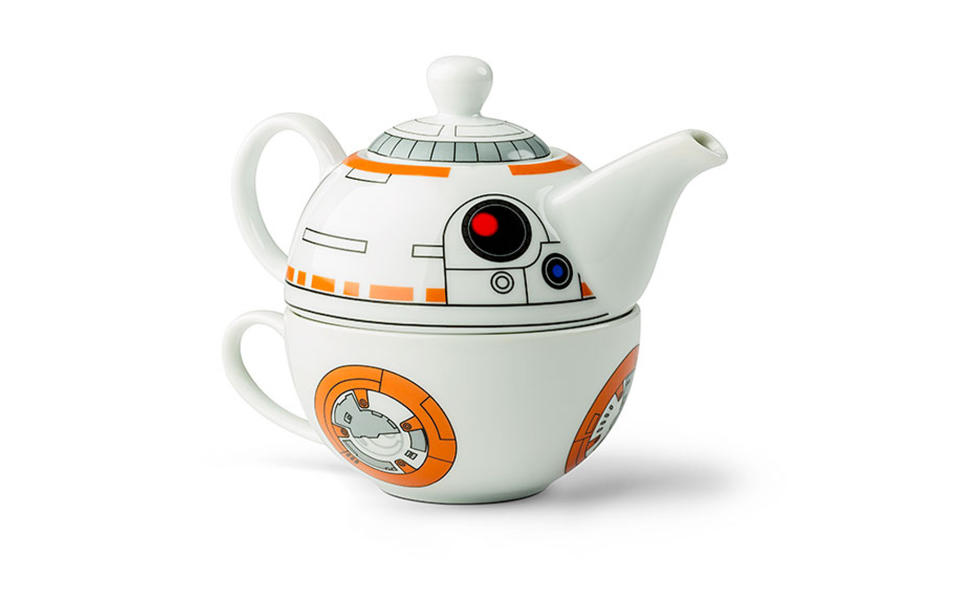 <p>Whether you bring this set on the road or keep it at home, this Star Wars BB-8 tea set is a must-have for any little Star Wars fans.</p> <p><strong>To buy:</strong> <a rel="nofollow noopener" href="https://www.amazon.com/Star-Wars-Force-Awaken-Teapot/dp/B01G1OE44G/ref=sr_1_2?ie=UTF8&qid=1474315971&sr=8-2&keywords=BB-8+star+wars+tea+cup" target="_blank" data-ylk="slk:amazon.com;elm:context_link;itc:0;sec:content-canvas" class="link ">amazon.com</a>, $34.99</p>