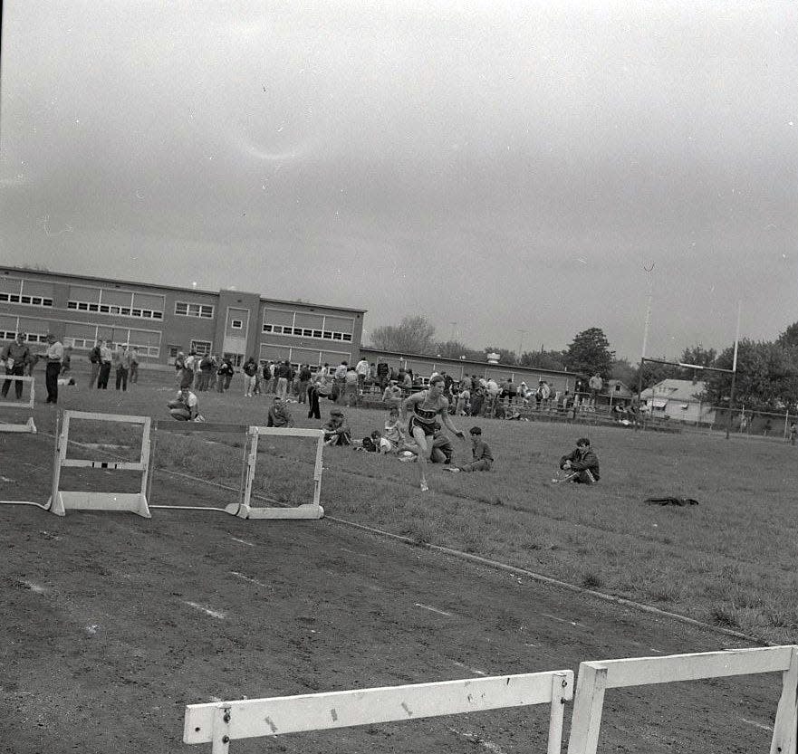 This unmarked photo from the Chillicothe Gazette archive came from a negative file marked COL track meet (dist) May 11, 1969. No other information was given so the Gazette does not know who is in the photo.