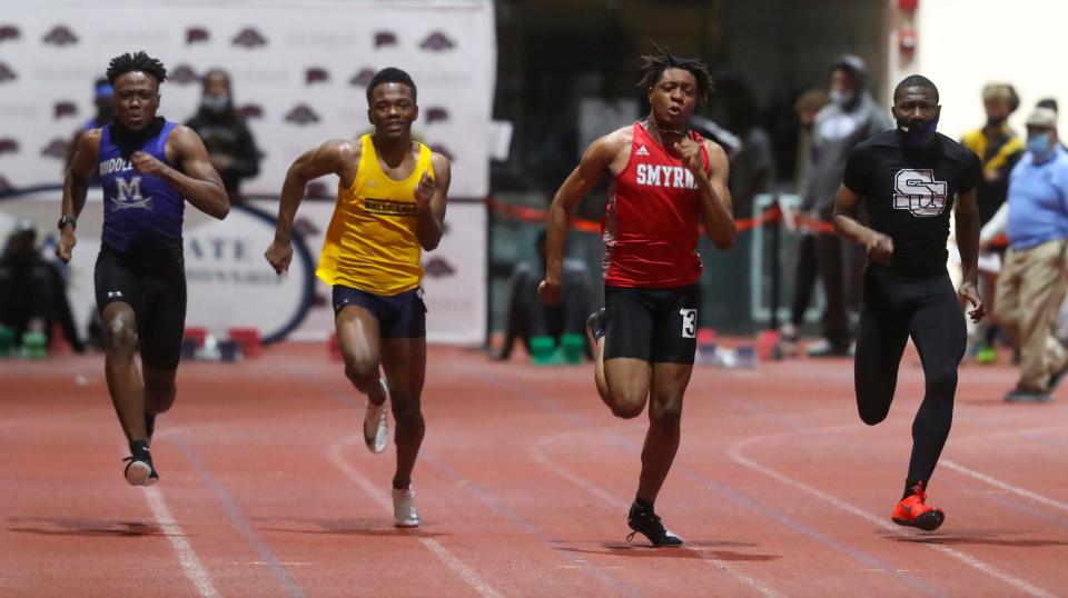 Amari Mathis (second from left), Salesianum