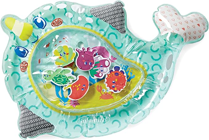 Infantino Wee Wild Ones Pat & Play Water Mat - Narwhal Themed Water mat for Infants and Older Babies, for Tummy time and Sensory Play. (Photo: Amazon SG)