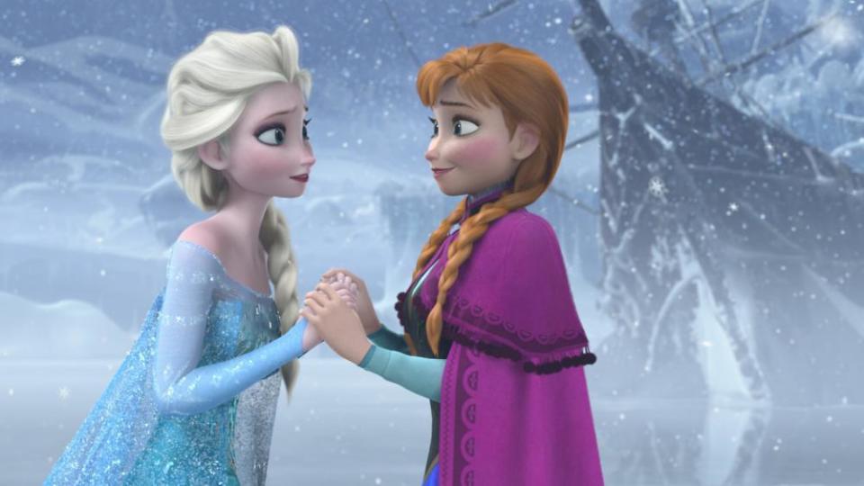 Sister act: Elsa and Anna in Frozen