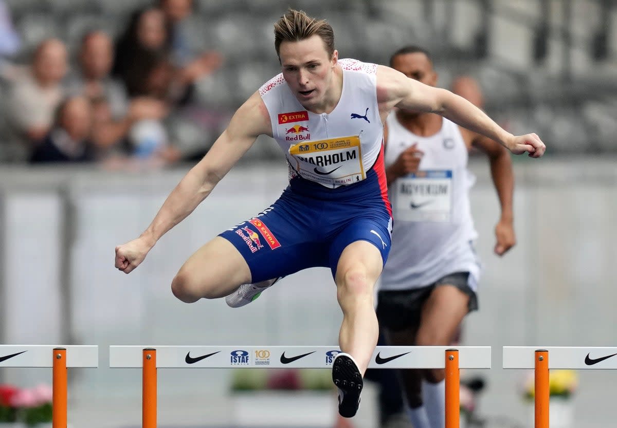 Karsten Warholm will go for glory in the men’s 400m hurdles final  (AP)