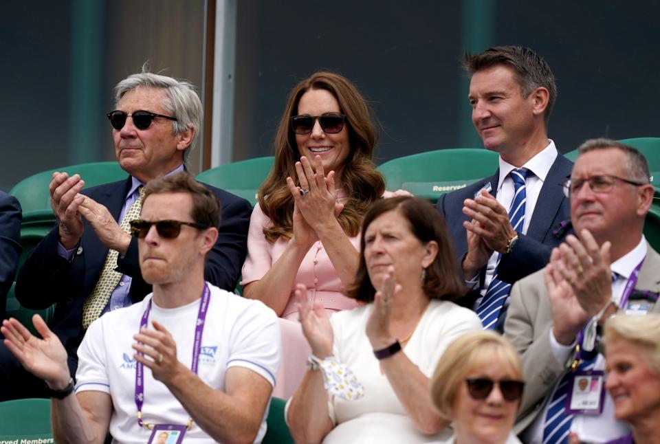 The Duchess of Cambridge was joined by her dad Michael Middleton for the final day of the tournament (PA Wire)