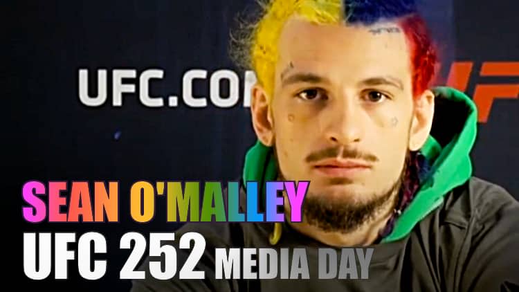 Sean O'Malley at UFC 252 Media Day