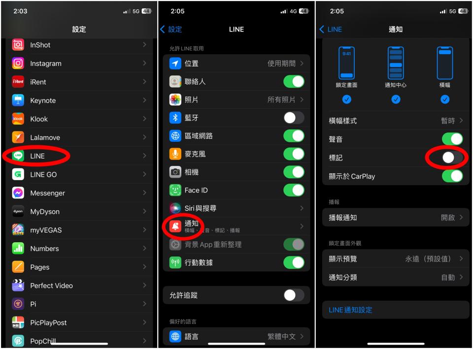 iPhone隱藏版功能：消除通知的小紅點（圖片來源/編輯拍攝）