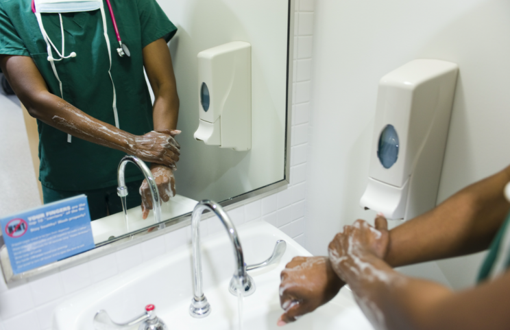 Hand washing is regarded as the best solution to stop the risk of infection in hospitals (Rex)
