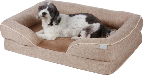 best dog beds frisco plush orthopedic front bolster