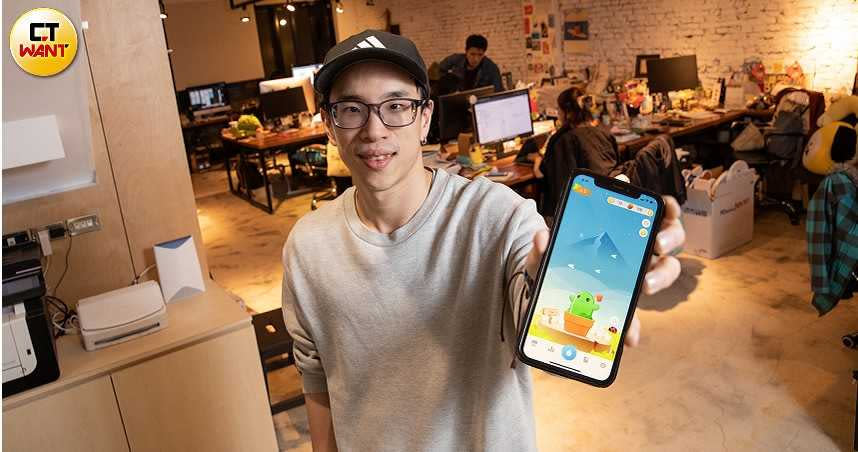 陳威帆等人創辦的四合願，開發多款App；其中《植物保姆2》獲得今年Google Play年度最佳生活幫手應用程式。（圖／張文玠攝）