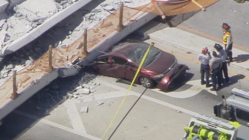 Bridge collapses at Florida International University in Miami Bridge collapses at Florida International University in Miami