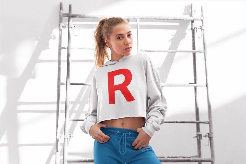 Team Rocket Crop Hoodie