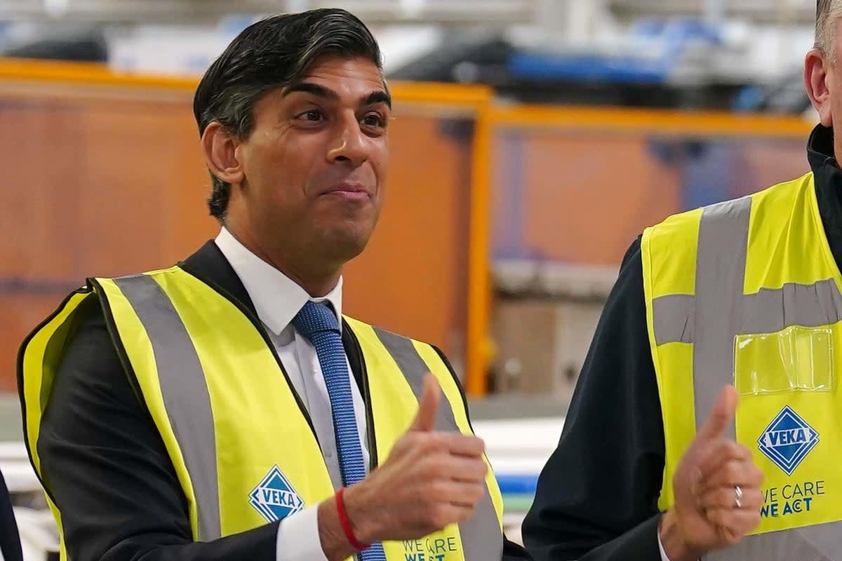 Rishi Sunak could lead the Tories to electoral oblivion, the polling suggests (Peter Byrne/PA) (PA Wire)