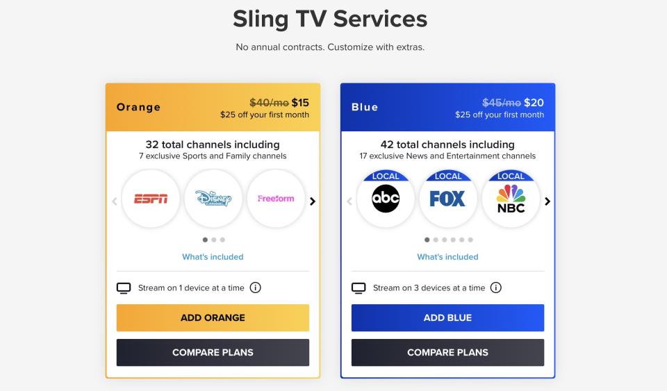 Sling TV Services for WNBA