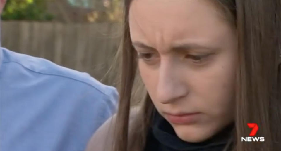 Sarah wept as she previously pleaded for her mother’s safe return. Source: 7 News