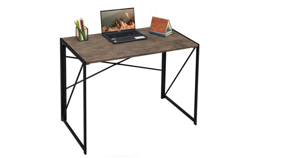 This desk is both stylish and functional.