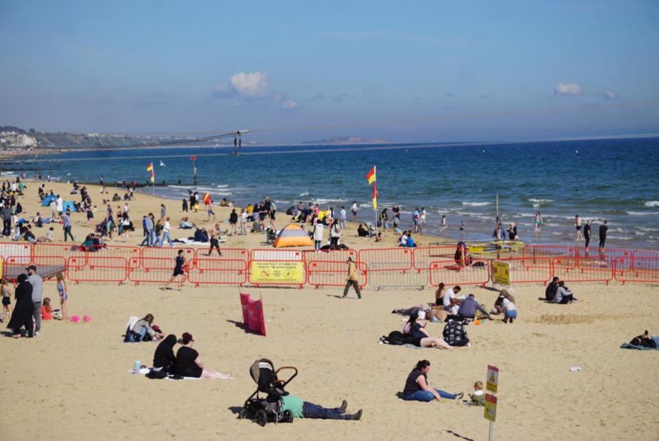 Bournemouth Echo: Bournemouth beach on Saturday, May 4