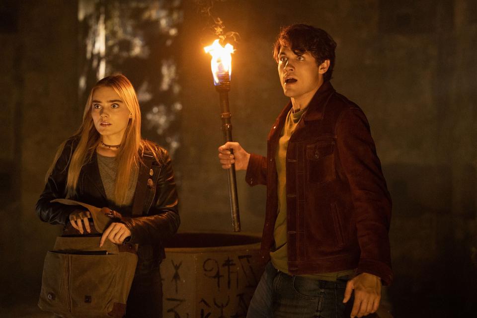 Meg Donnelly and Drake Rodger in 'The Winchesters'