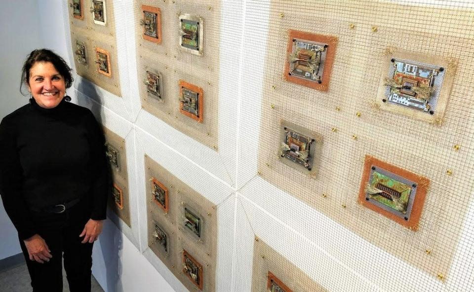 Industrial Quilts by artist Anne Marie Kenny celebrates five years at Art Up Front Street