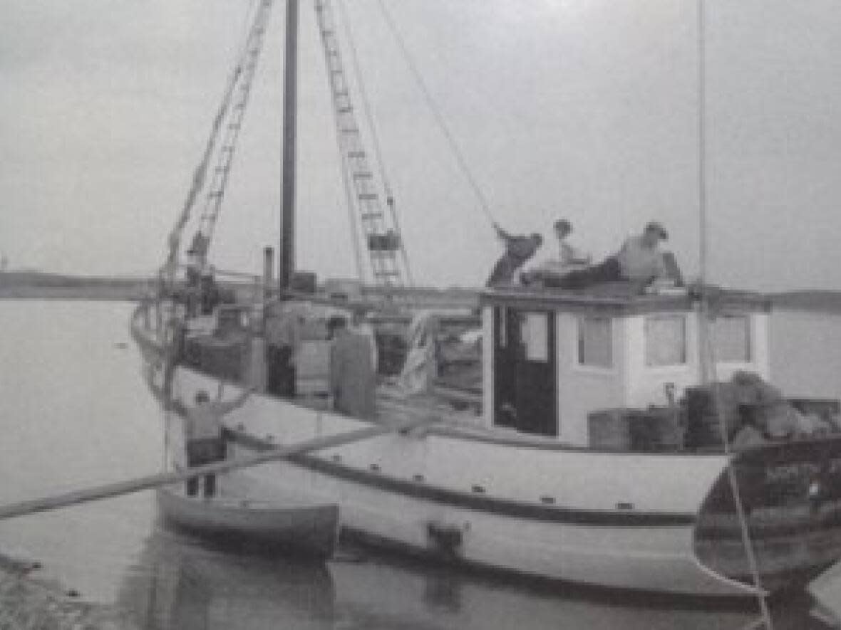 Undated photo of The North Star of Herschel Island at Tuktoyaktuk. The ship was built in 1935 for two Inuvialuit trappers and spent decades sailing in Arctic waters. It's now in Vancouver, and the Vancouver Maritime Museum hopes to acquire it.   (©NWT Archives/Bern Will Brown fonds/N-2001-002: 03708 - image credit)