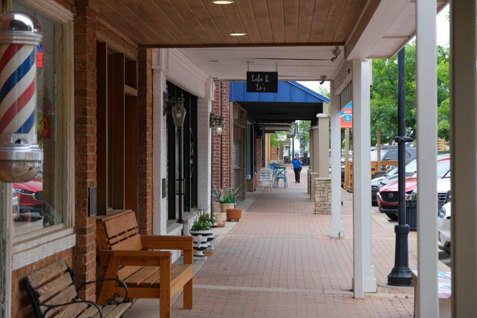 Downtown Edmond is pictured May 23. Citizens RiSE, a Retail Incubator for the Shopkeeper Experience, will select one Oklahoma business to open a temporary storefront from July to September as part of the bank’s building at First Street and Broadway Avenue.