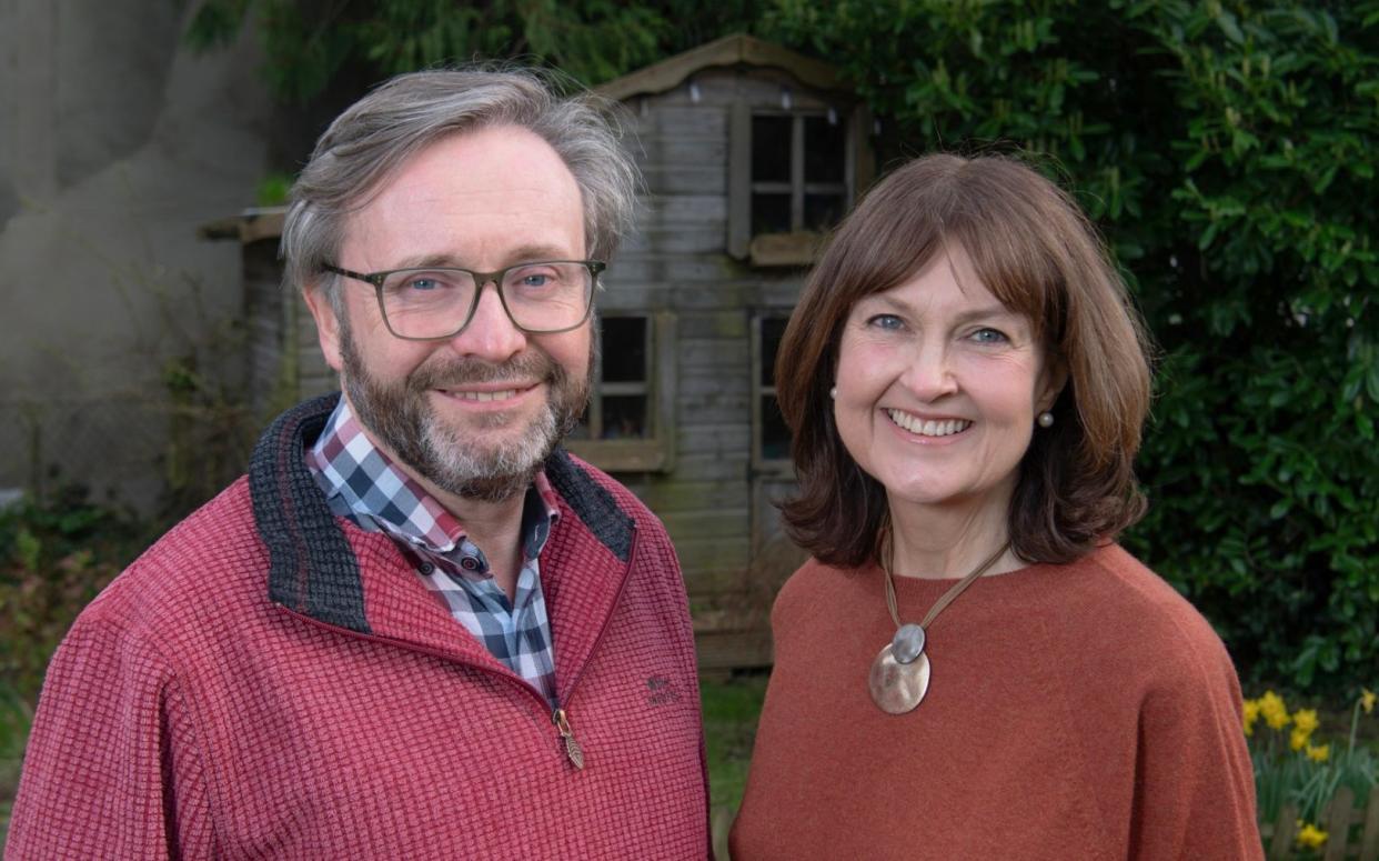 Will and Kate McConnell at home at Maiden Newton, Dorset