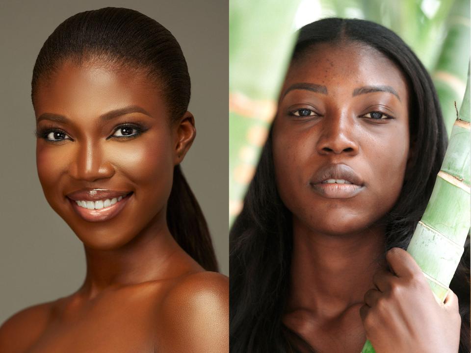 Miss Ghana 2021 and her no makeup photo
