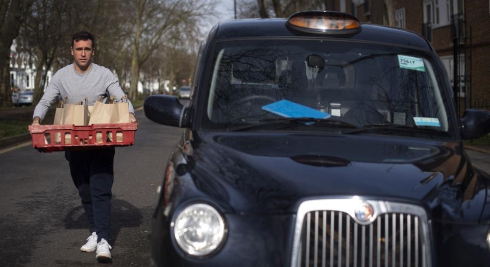 Kelly delivers the pies to Islington residents on Fridays and Saturdays (PA)