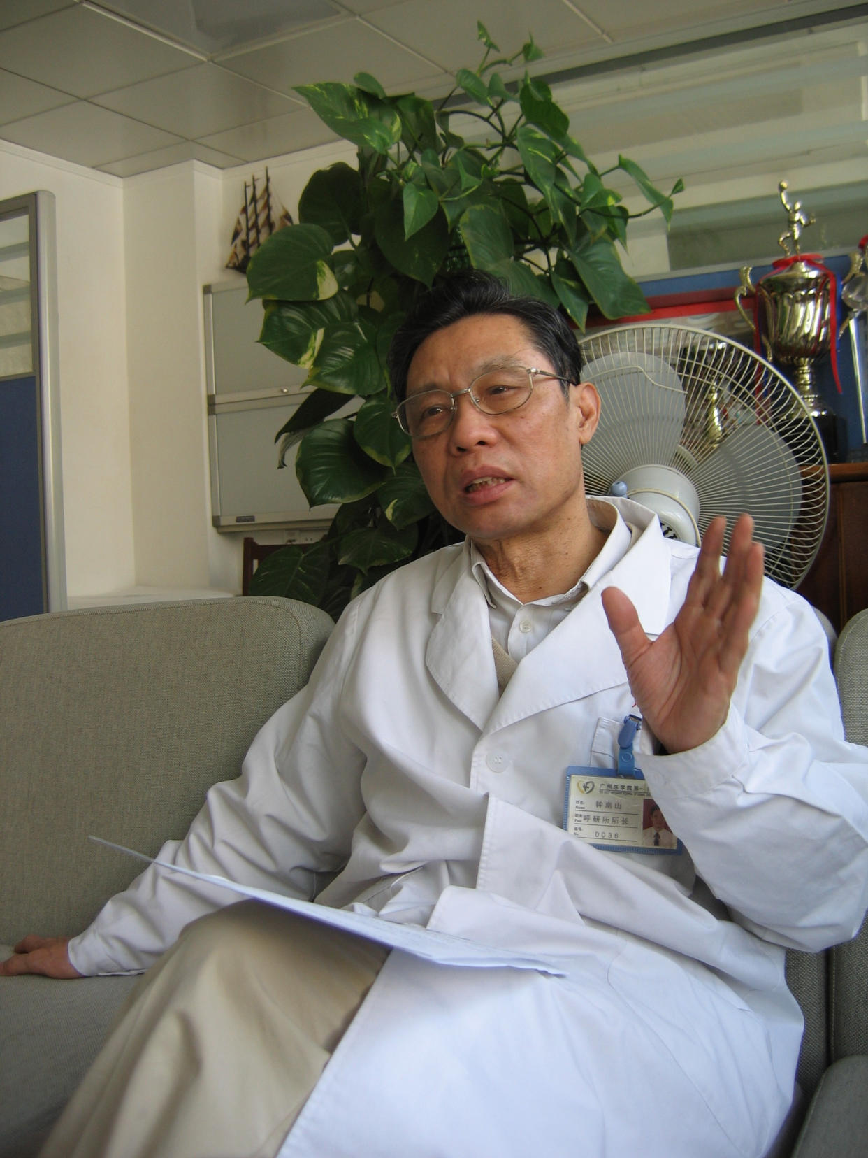 Zhong Nanshan, the mainland's leading Sars expert and head of the Guangzhou Institute of Respiratory Diseases. He was was among the first researchers to identify the clinical existence of Sars. Photo taken Monday 29 January 2007. (Photo by Kevin Huang/South China Morning Post via Getty Images)