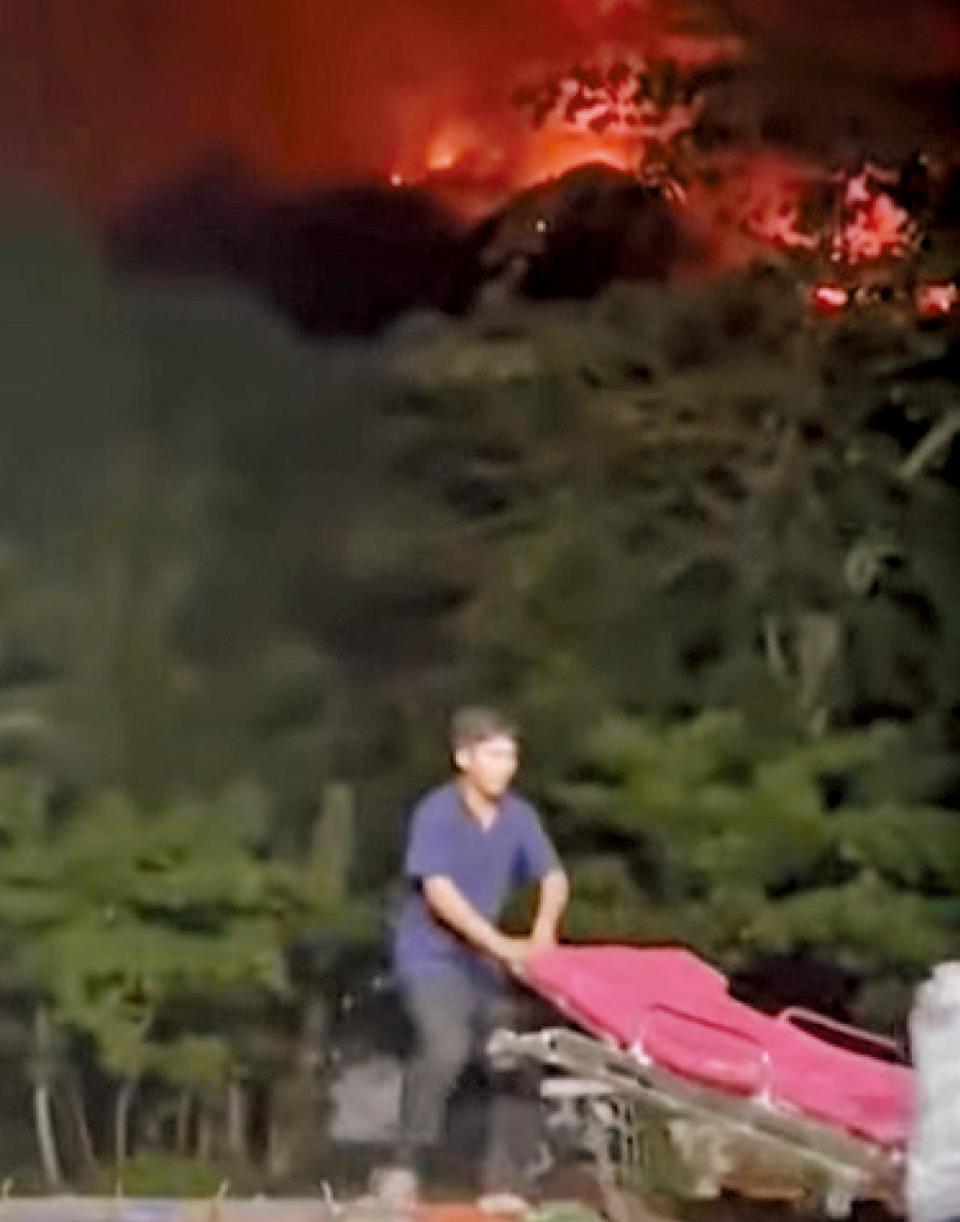 魯仰火山 火山爆發