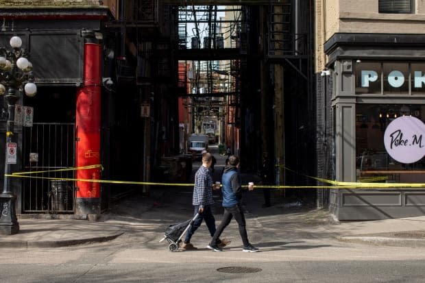 Vancouver police say a woman's shooting death on the city's Downtown Eastside early Wednesday morning is being investigated as a homicide. (Ben Nelms/CBC - image credit)