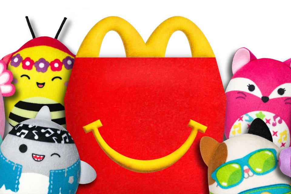 McDonald's Squishmallow Happy Meal Toys (Including a Grimace Plush