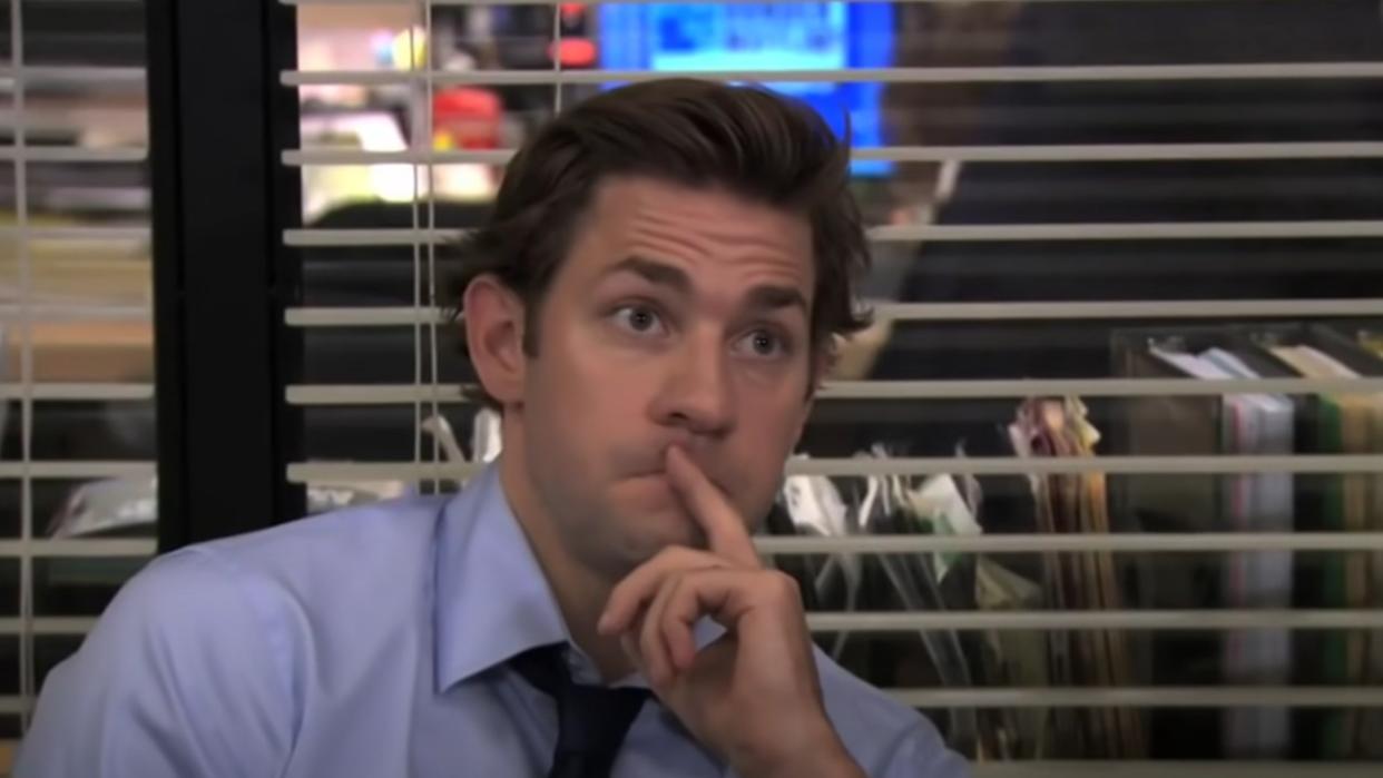  John Krasinski as Jim on The Office. 