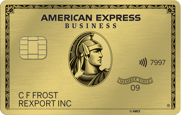 Sample AmEx Gold Card