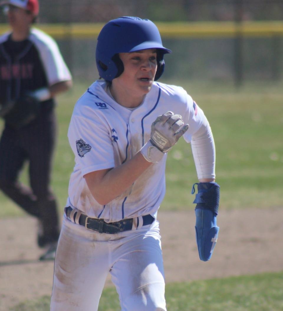 Ty Kolly and Inland Lakes baseball were tested during a doubleheader clash with Onaway earlier this week.