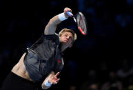 Tennis - ATP Finals - The O2, London, Britain - November 11, 2018 South Africa's Kevin Anderson in action during his group stage match against Austria's Dominic Thiem Action Images via Reuters/Tony O'Brien