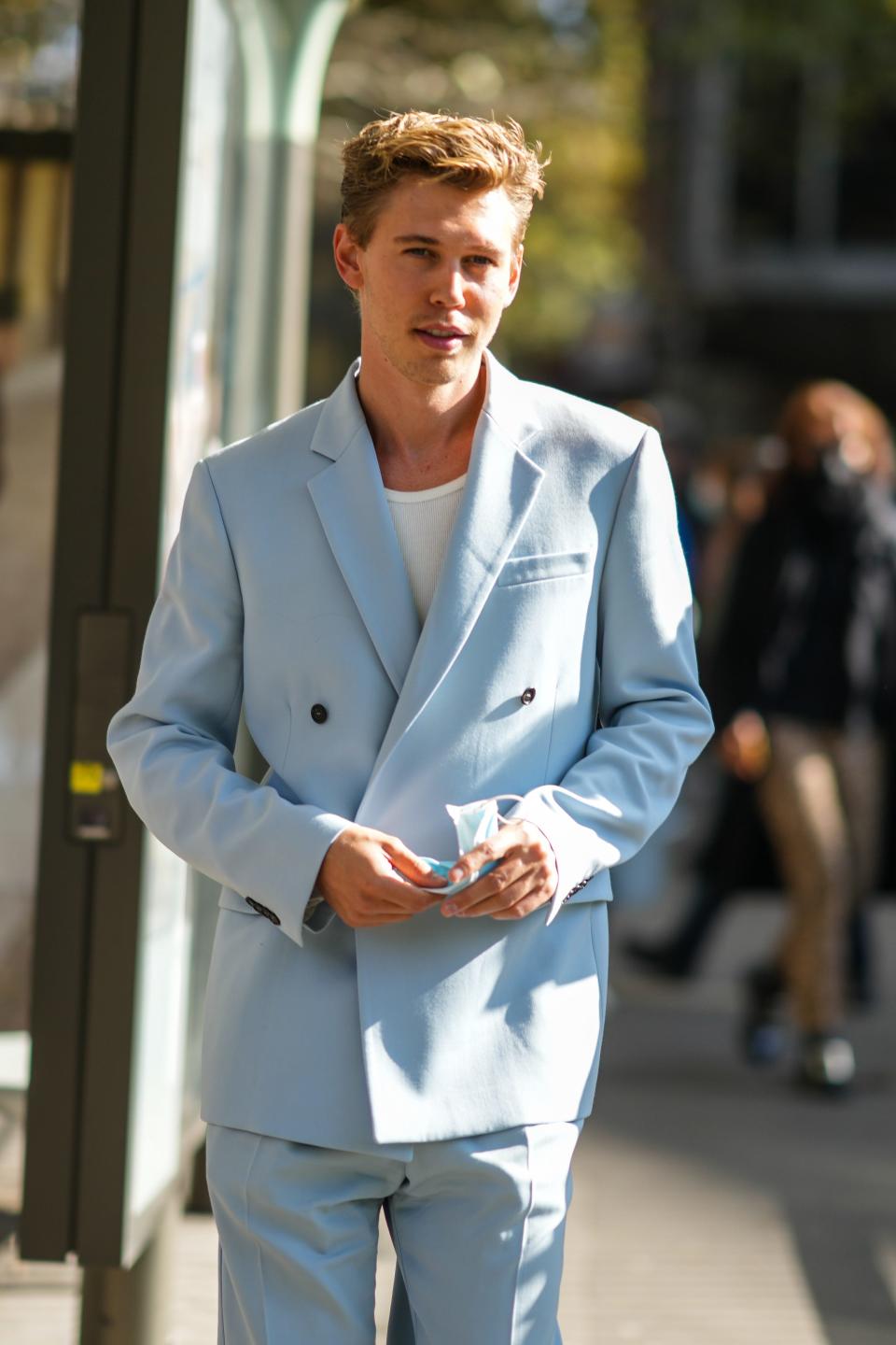 Austin Butler in Paris on October 04, 2021.