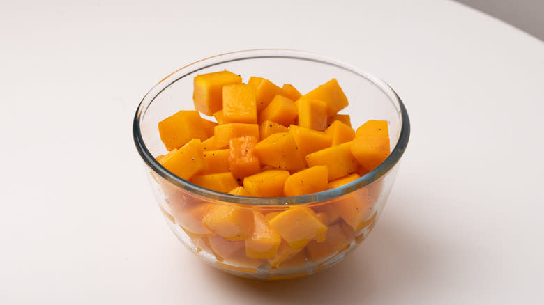 fried pumpkin in a bowl