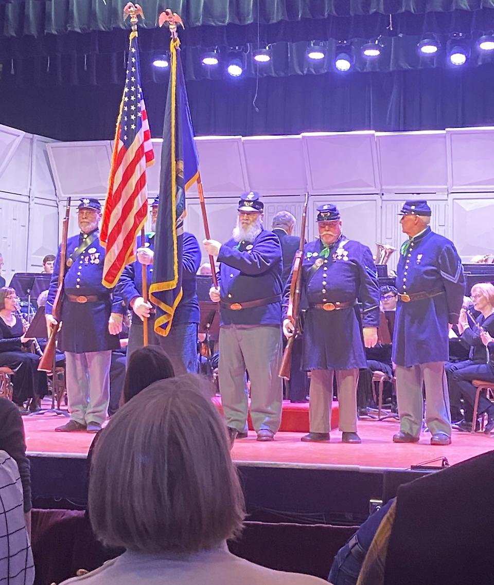 A presentation of the colors was performed by Sons of Union Veterans of the Civil War.