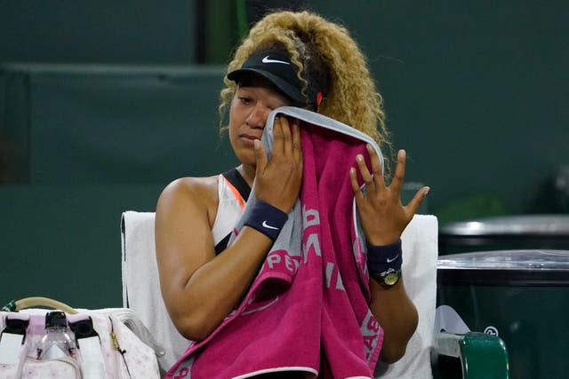 Naomi Osaka was left in tears after being heckled at Indian Wells 